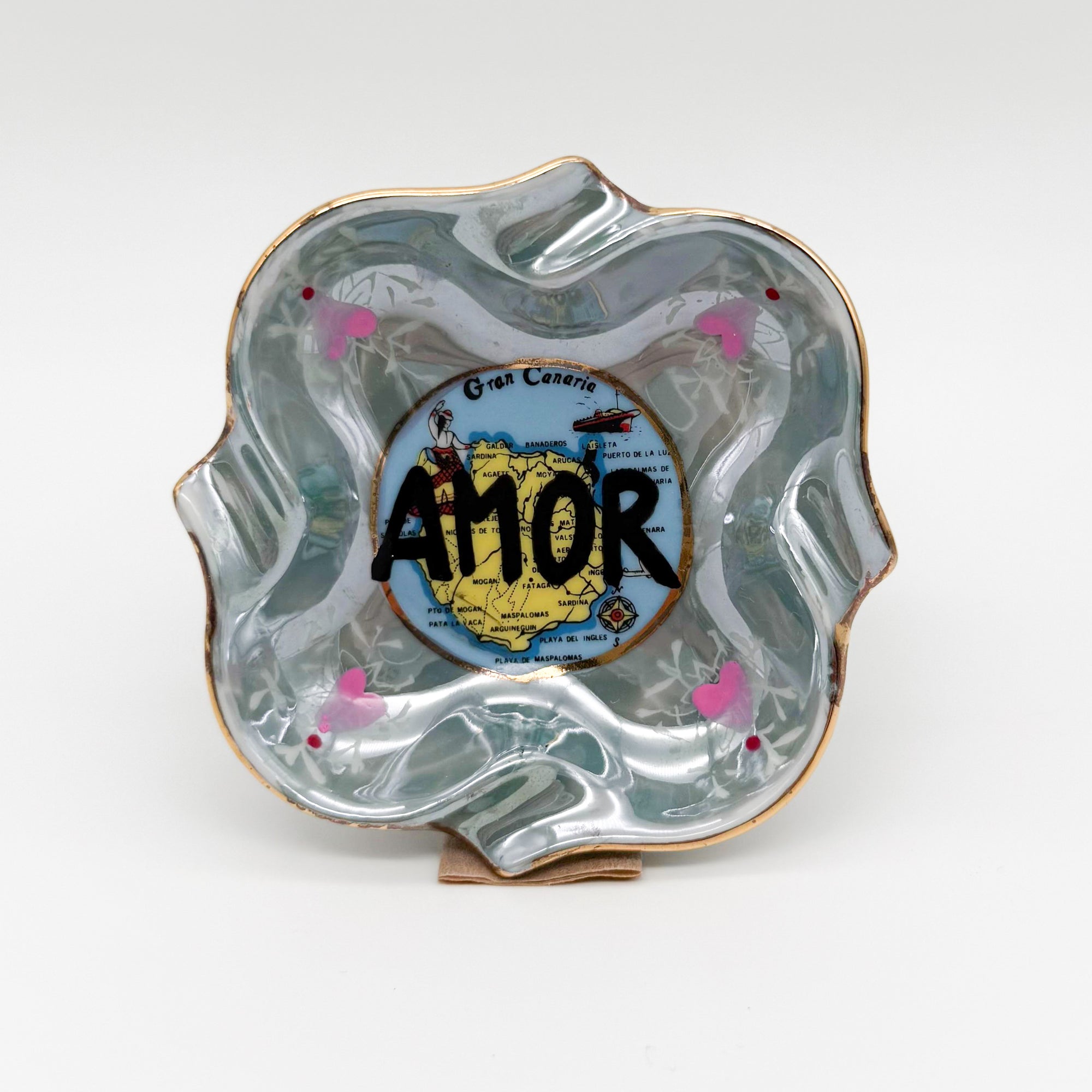 Wandteller mini AMOR "canares"