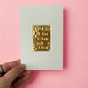 Handgeprägtes Kunstwerk „Love You to the Stars and Back“ – auf Goldfolie