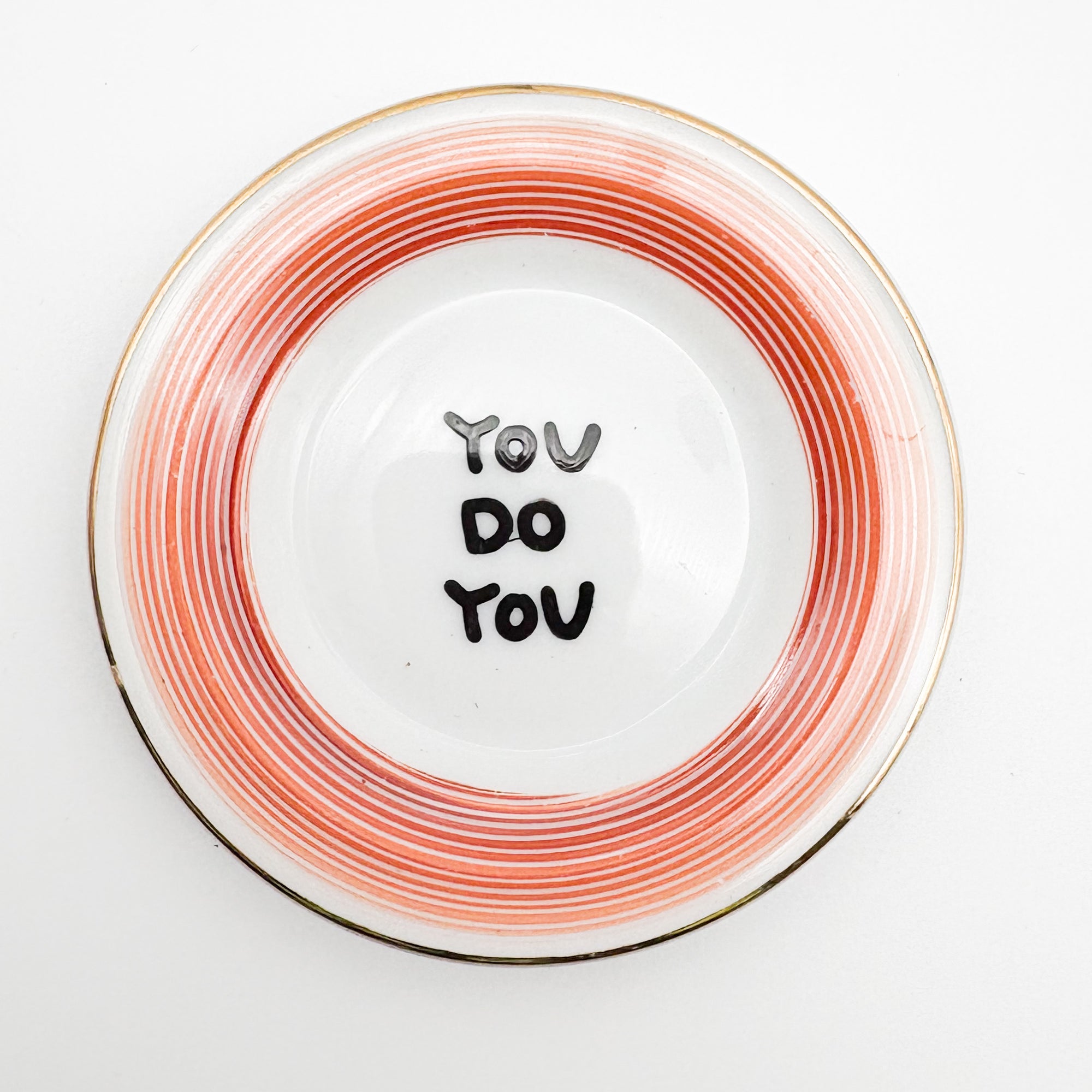 Wandteller mini YOU DO YOU „retro ring “