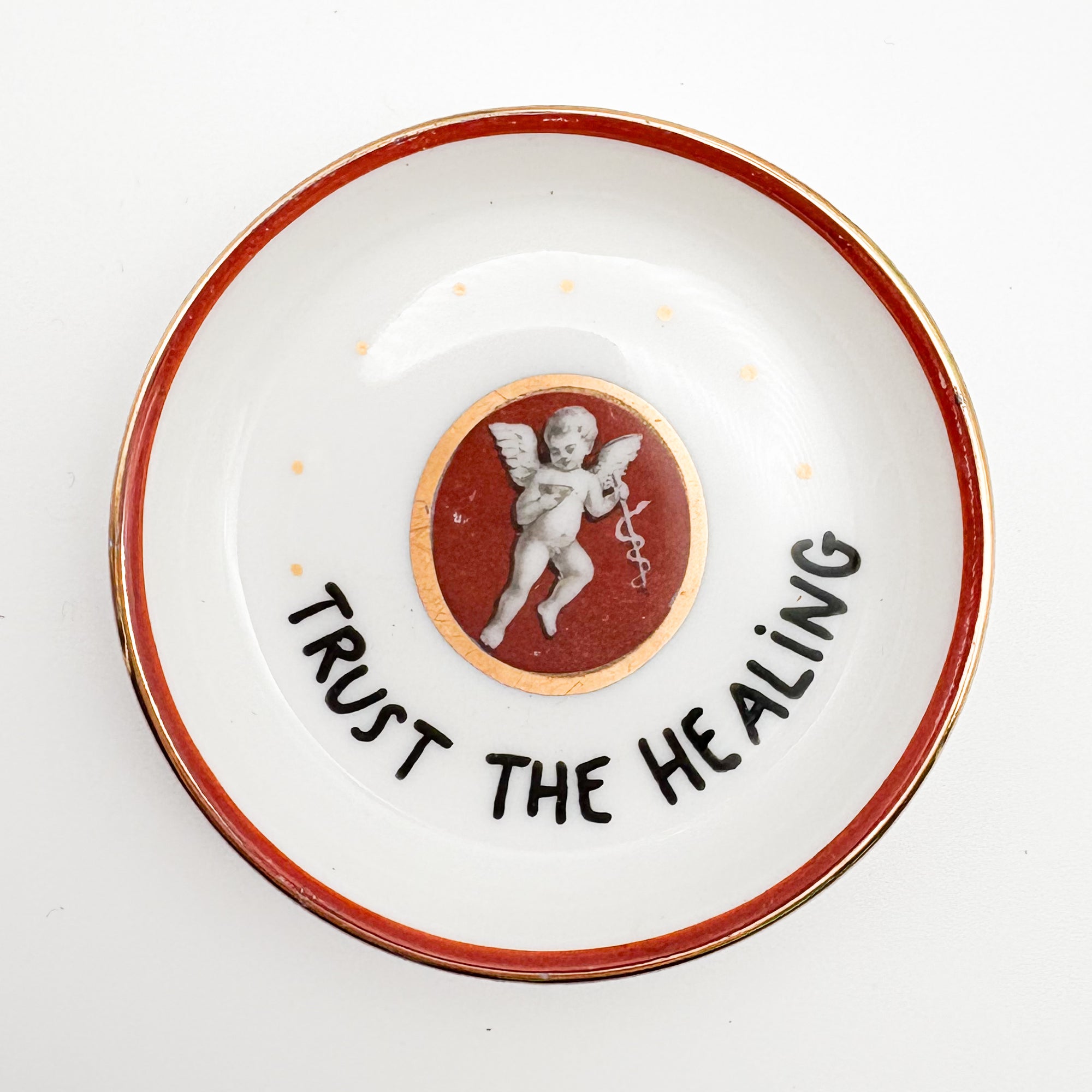 Wandteller mini TRUST THE HEALING „angel “