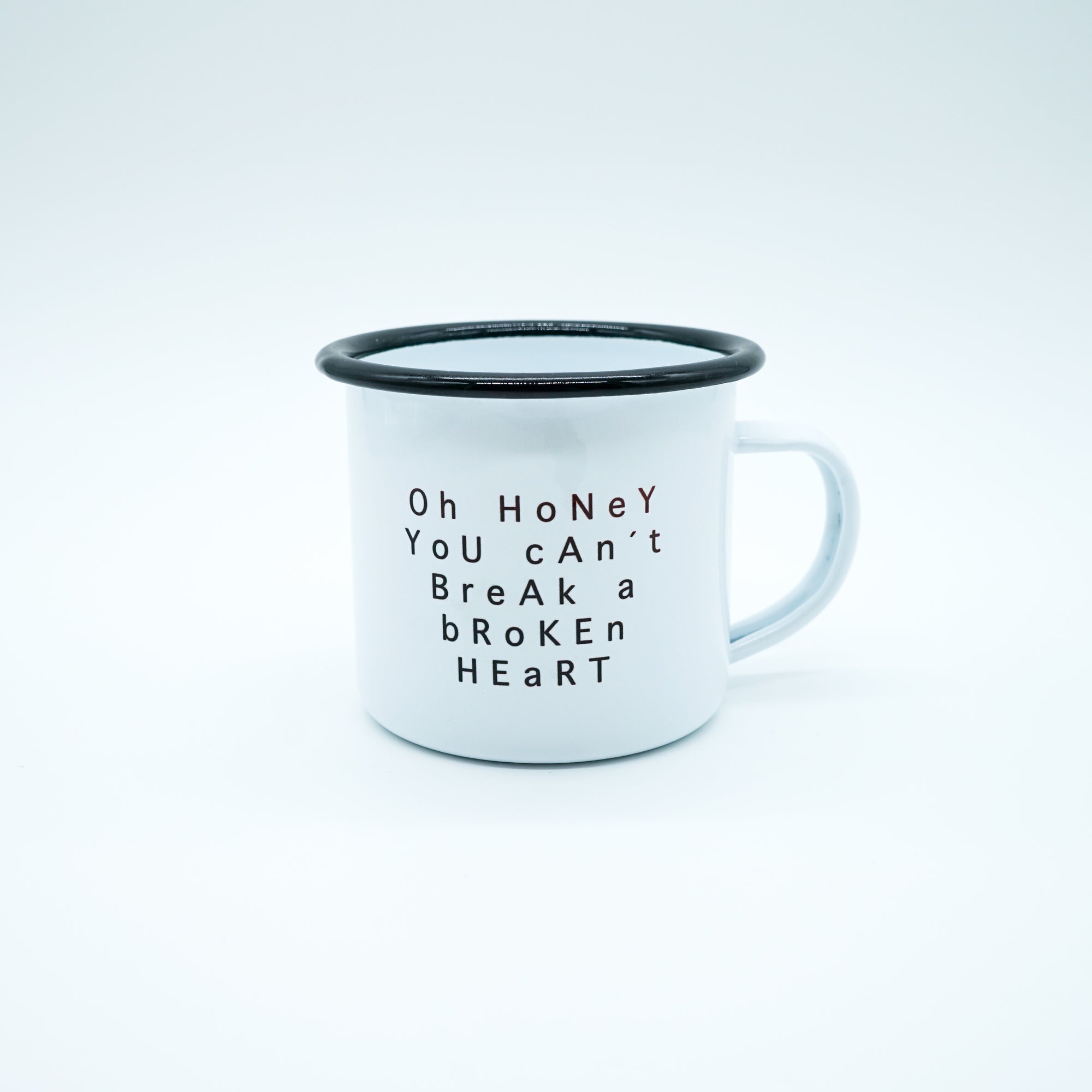 Emaille Tasse "oh honey"