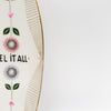 Wandteller long FEEL IT ALL "retro"