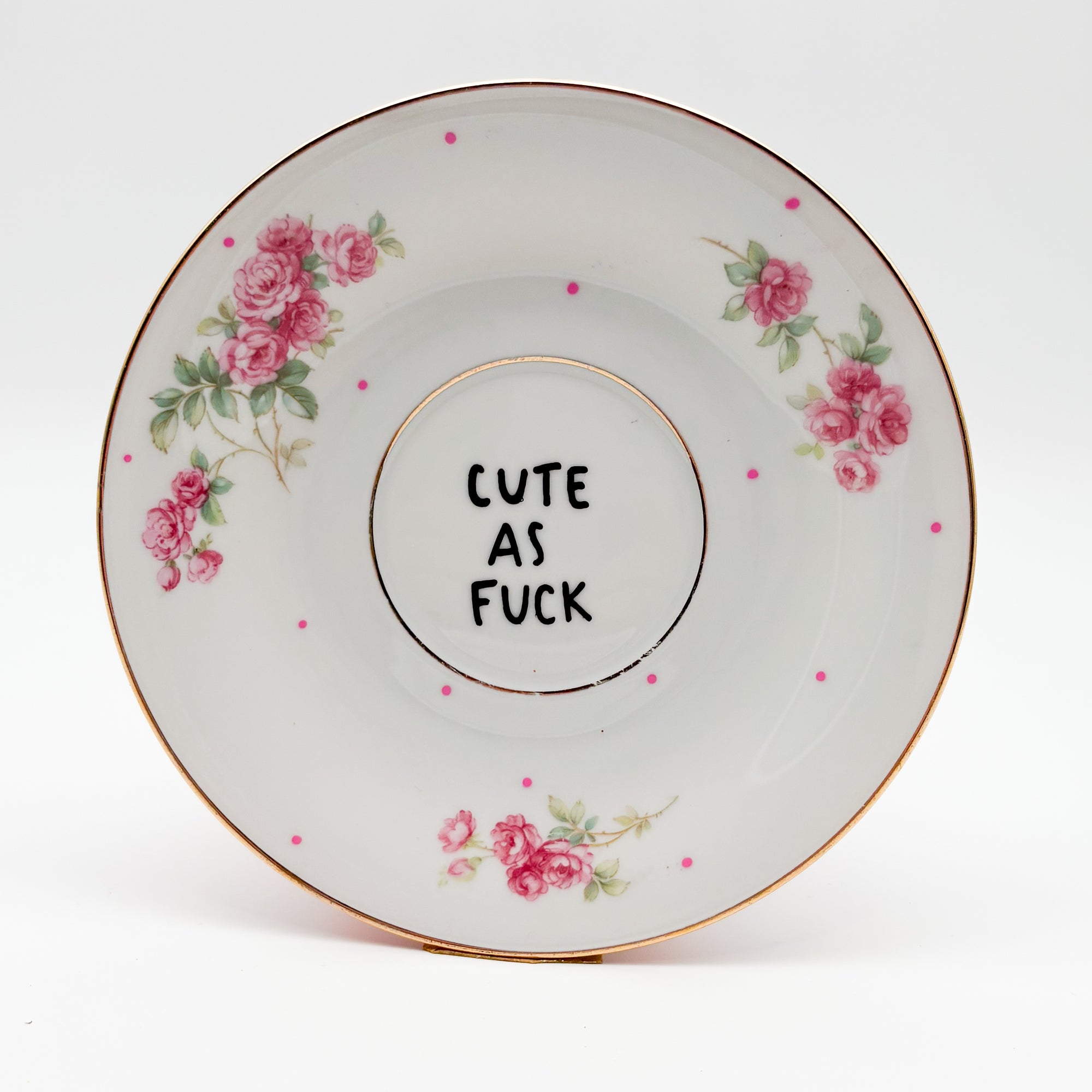 Wandteller small CUTE AS FUCK „lovely“