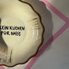 Handbemalter Wandteller KEIN KUCHEN FÜR NAZIS