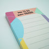 Notizblock „less to do more tadaaa“