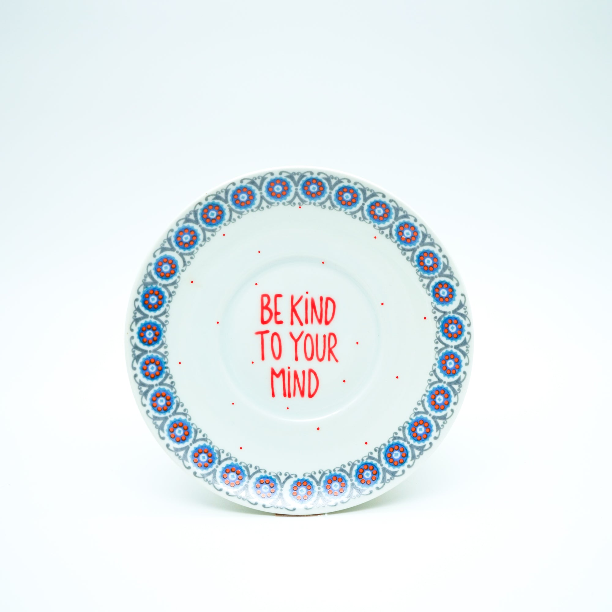 Wandteller small BE KIND TO YOUR MIND "retro"