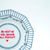 Wandteller small DU BIST SO VIEL BESSER AS PERFEKT "pinkish"