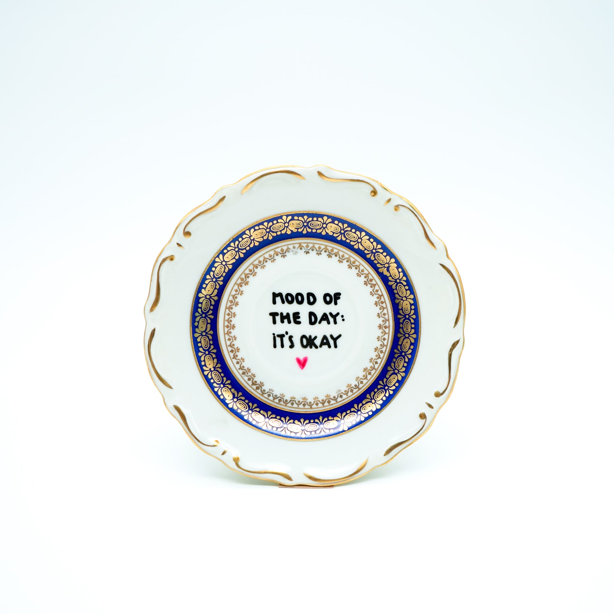 Wandteller mini MOOD OF THE DAY: IT´S OKAY "royal"