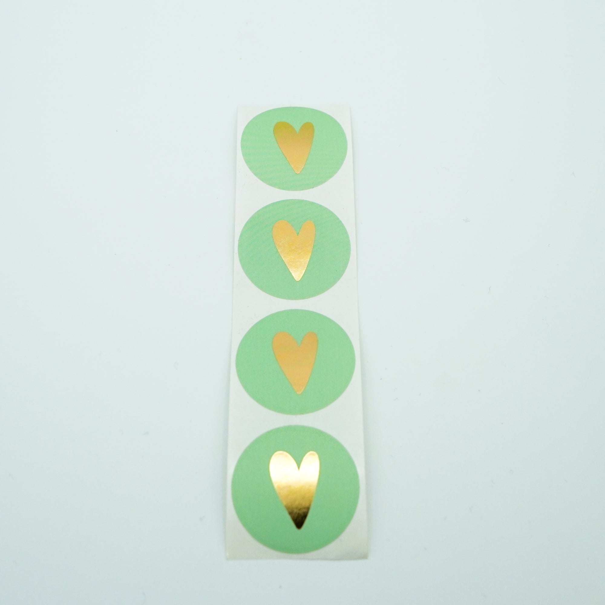 Sticker Aufkleber Geschenkverpackung  4er Pack "Herz türkis"