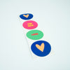 Sticker Aufkleber Geschenkverpackung  4er Pack "for lovers"