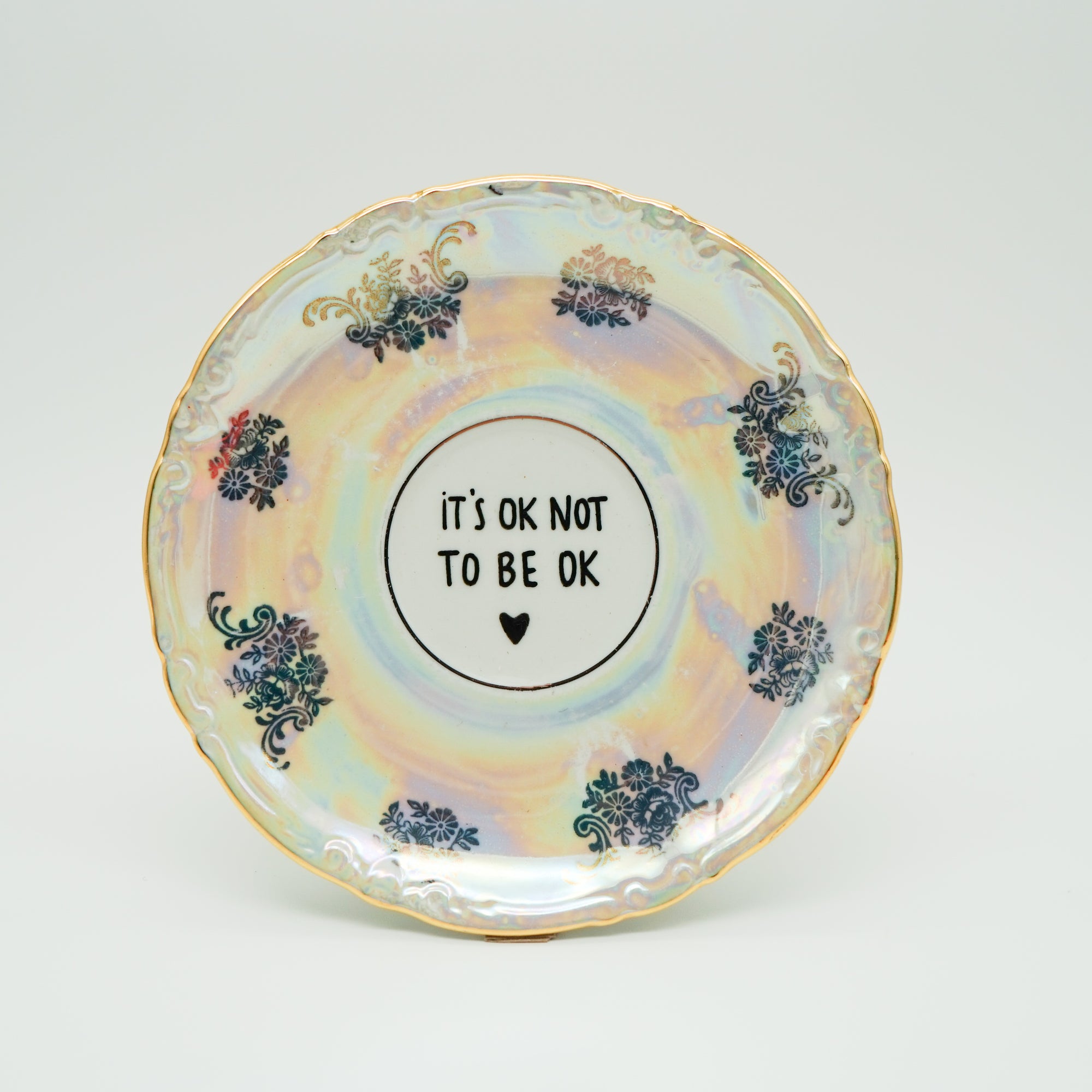 Wandteller small IT´S OK NOT TO BE OK "shine"