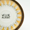 Wandteller small WE´LL BE ALRIGHT "retro"
