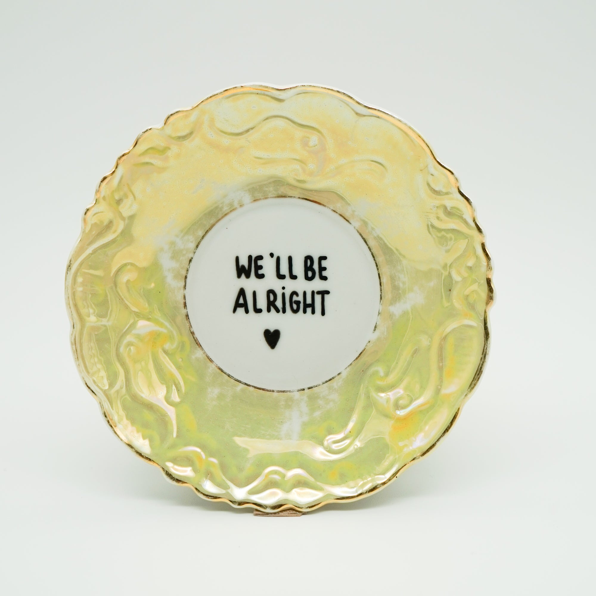 Wandteller mini WE´LL BE ALRIGHT "pure"