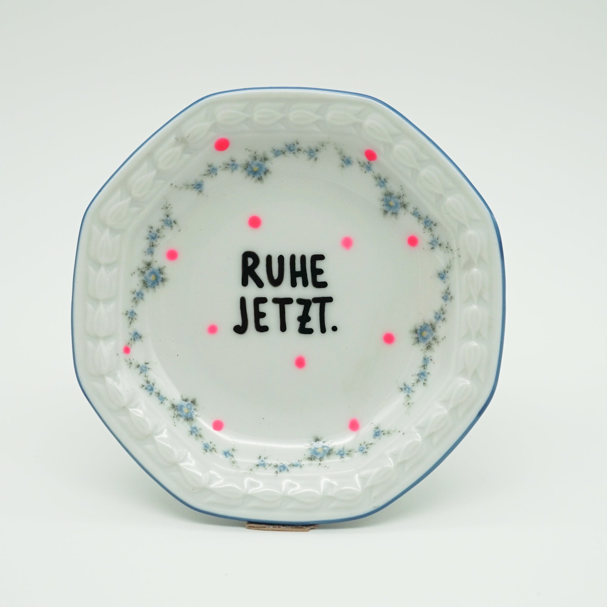 Wandteller mini RUHE JETZT "cute"