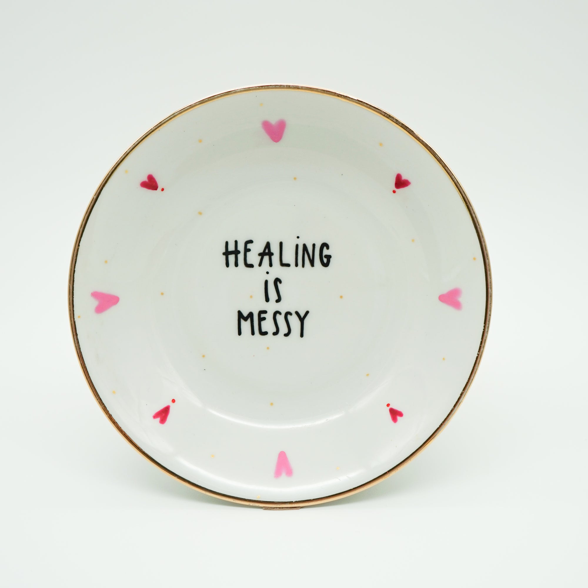 Wandteller small HEALING IS MESSY "true story"