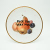 Wandteller midi FUCK YOU VERY MUCH "fruits"