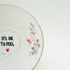 Wandteller small IT´S OK TO FEEL "heart"