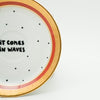 Wandteller mini IT COMES IN WAVES "ring"