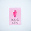SET Emailletasse + Poster + Postkarte "viva la vulva"
