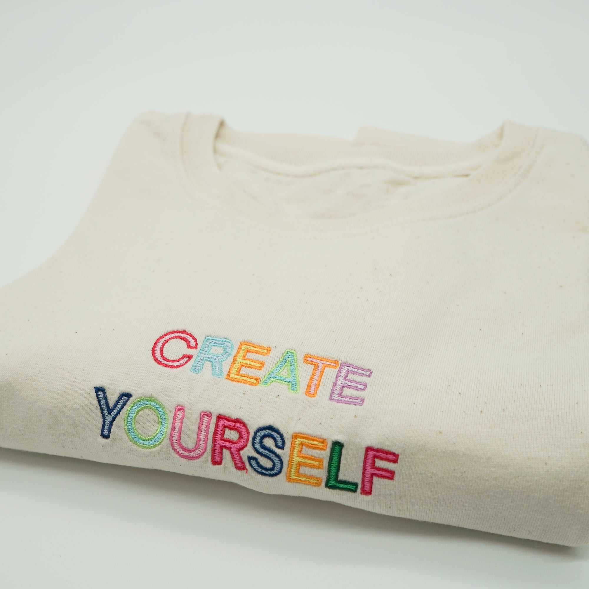 T-Shirt kurzarm Biobaumwolle UNISEX "CREATE YOURSELF" FAIR FASHION