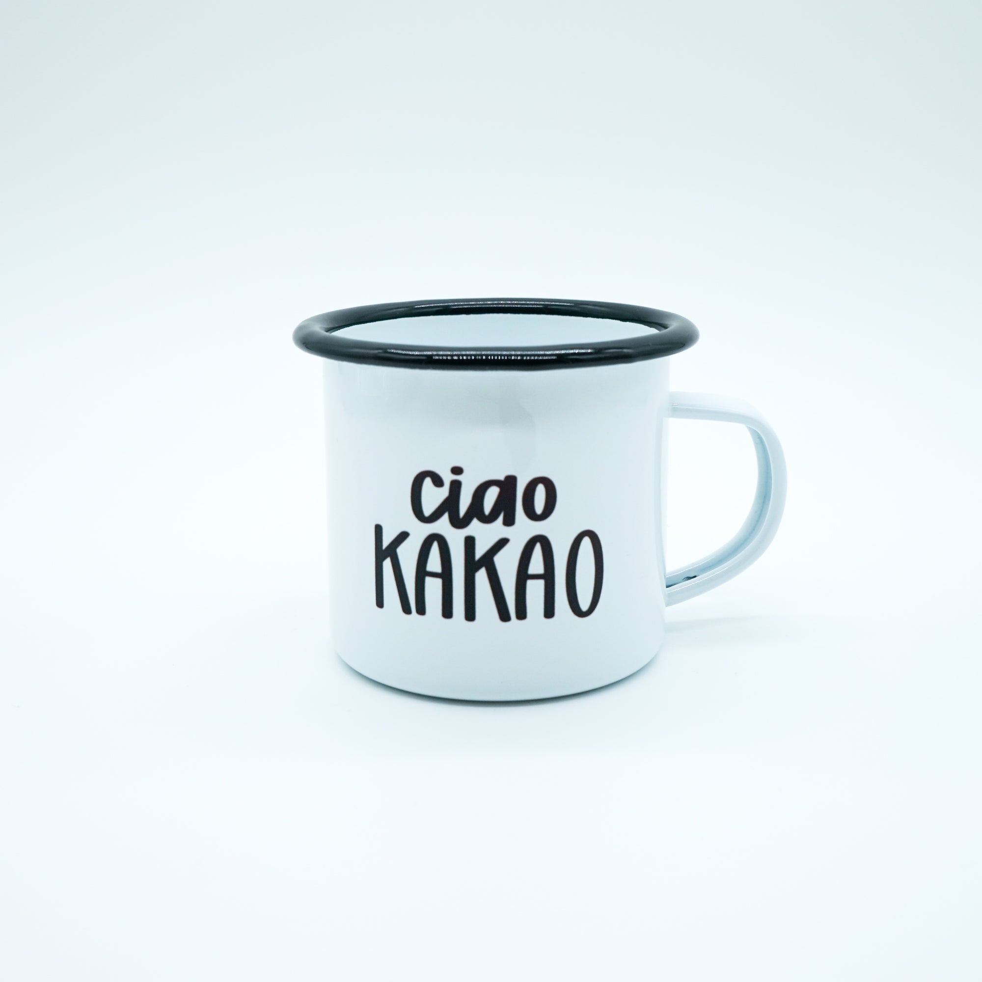 Emaille Tasse "ciao KAKAO"⁹