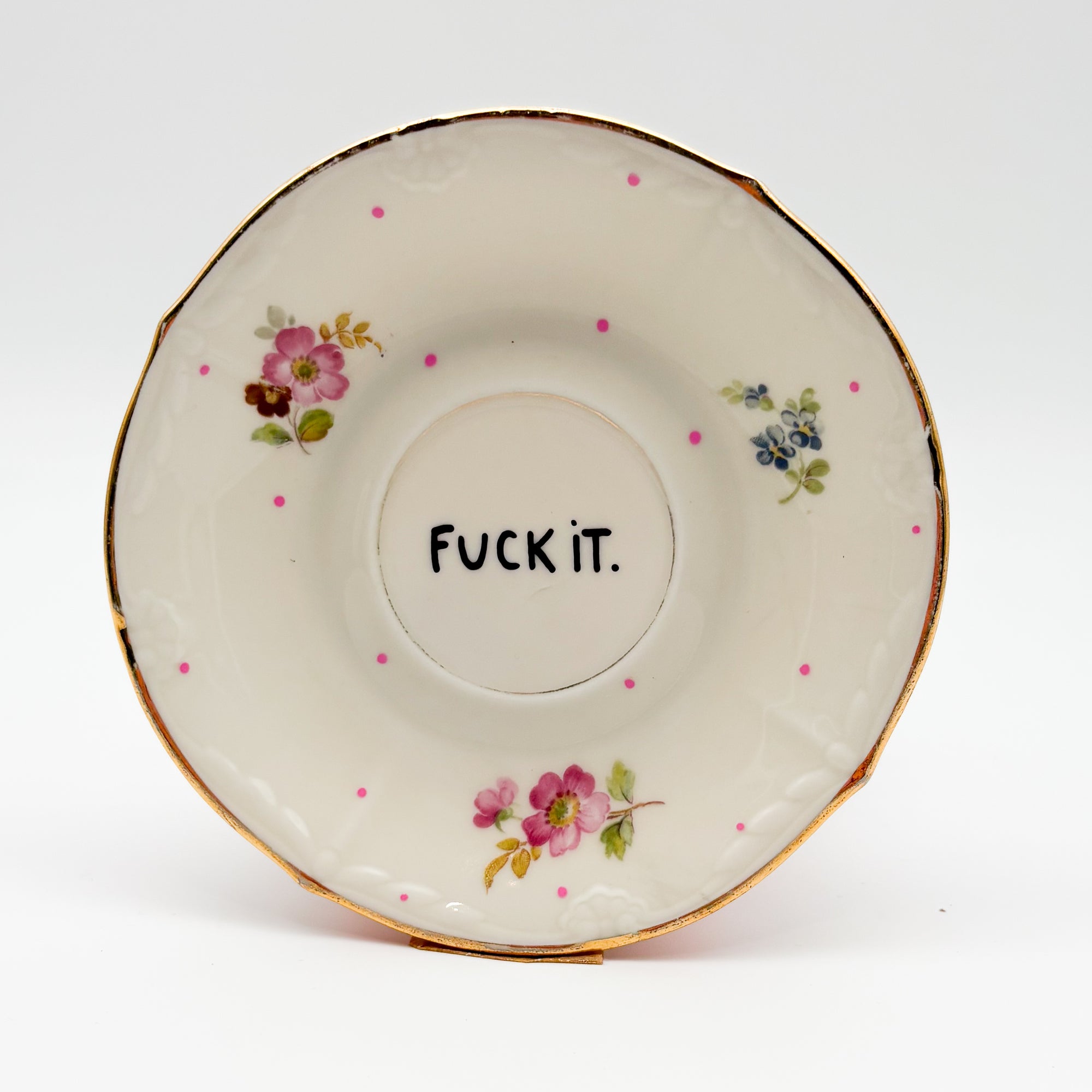 Wandteller small FUCK IT „lovely“