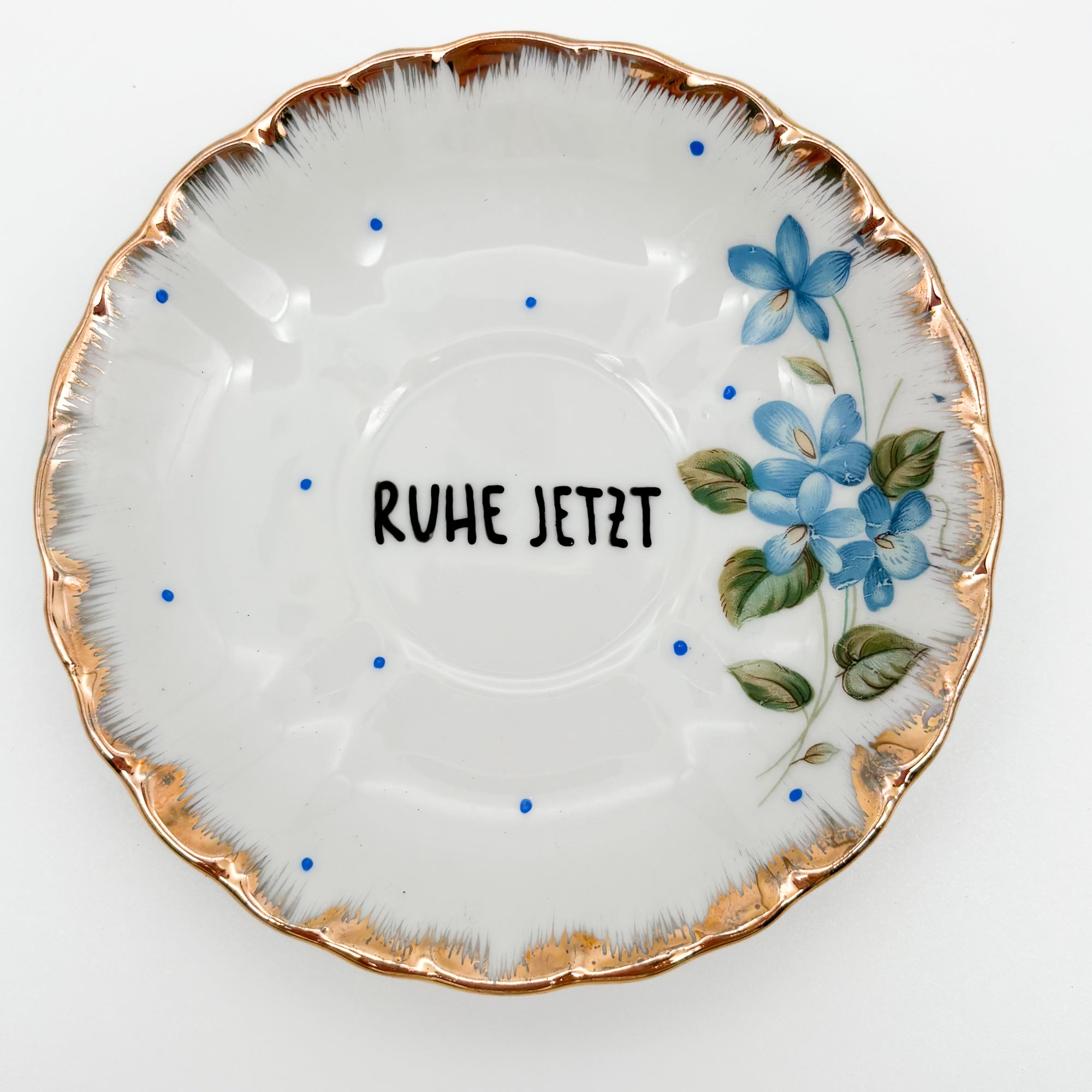Wandteller mini RUHE JETZT "lovely"