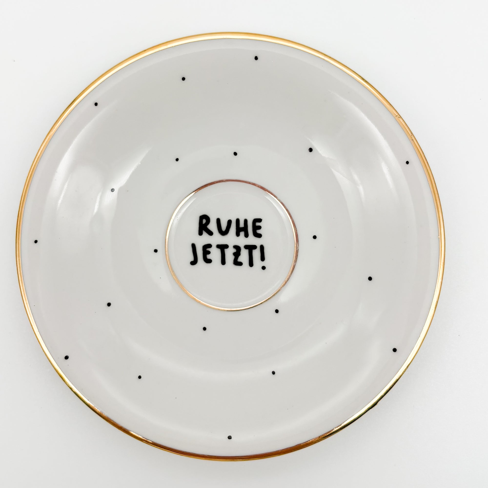 Wandteller mini RUHE JETZT "classy"