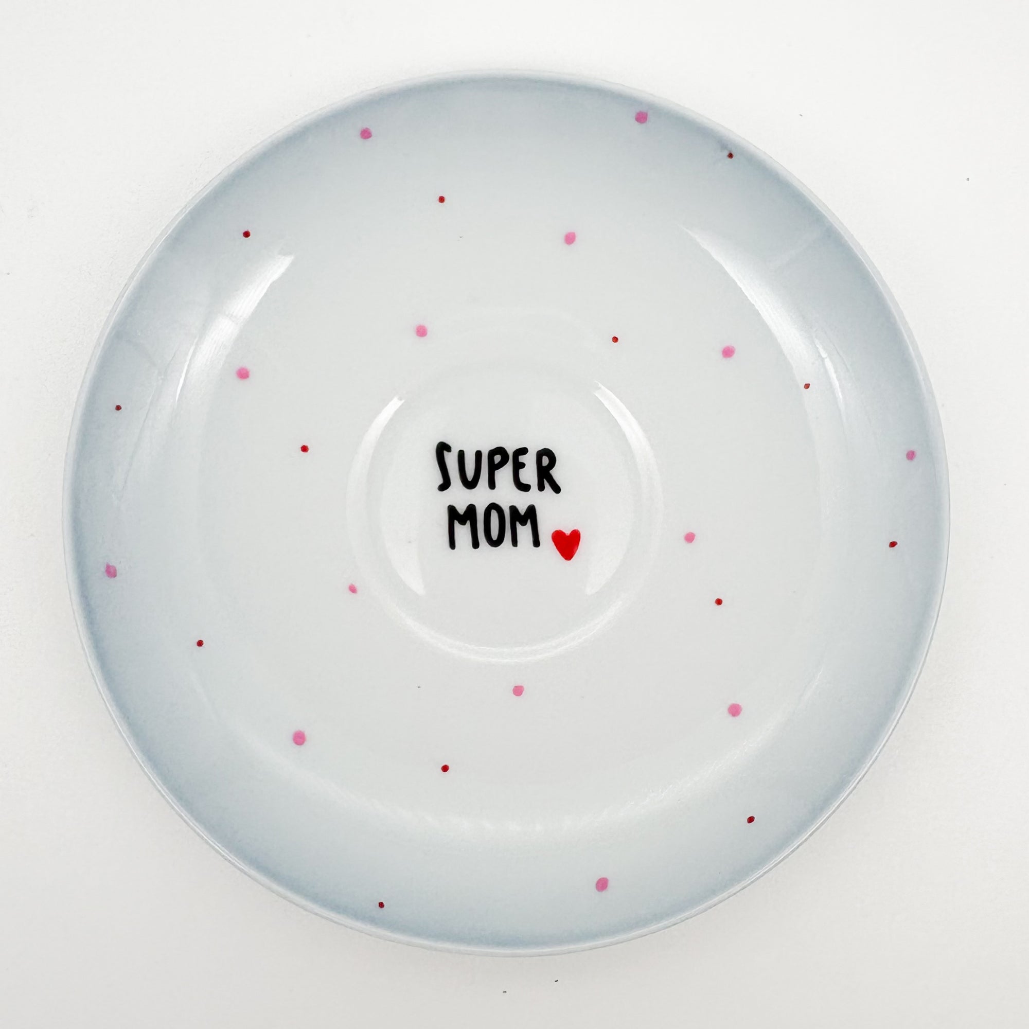 Wandteller small SUPERMOM "lightblue"