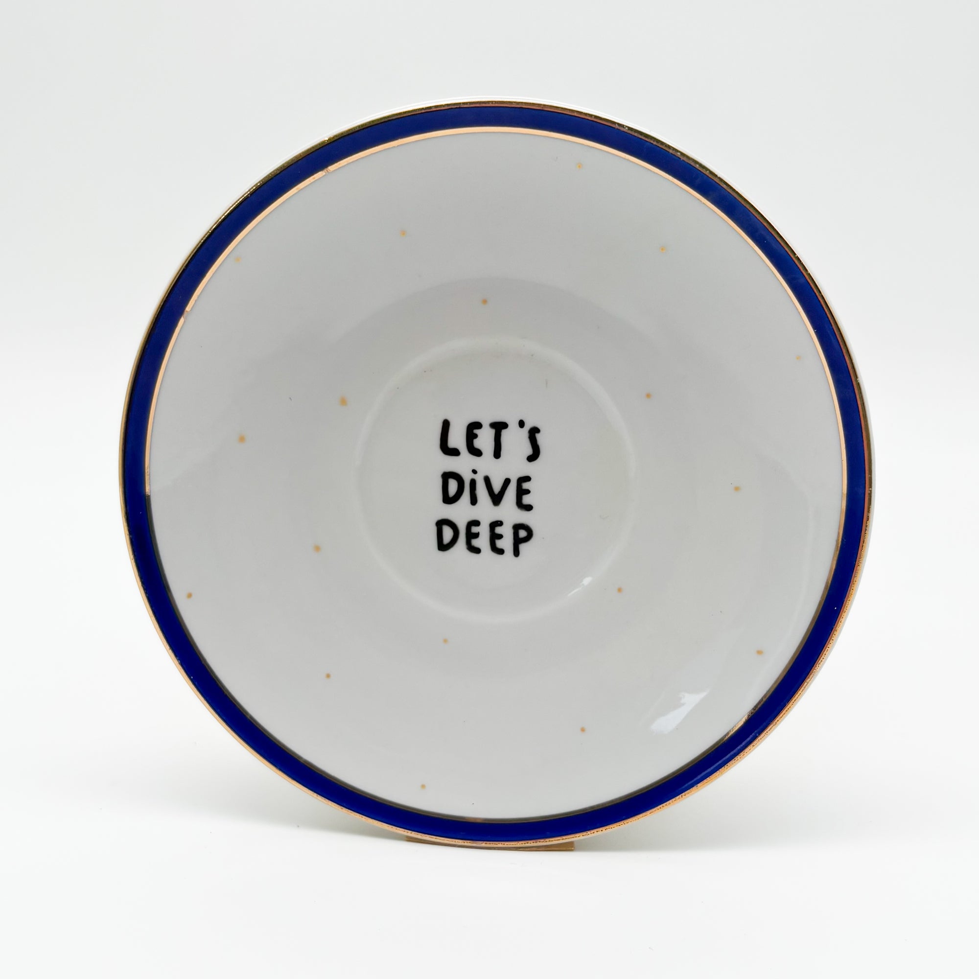 Wandteller small LET´S DIVE DEEP "blue"