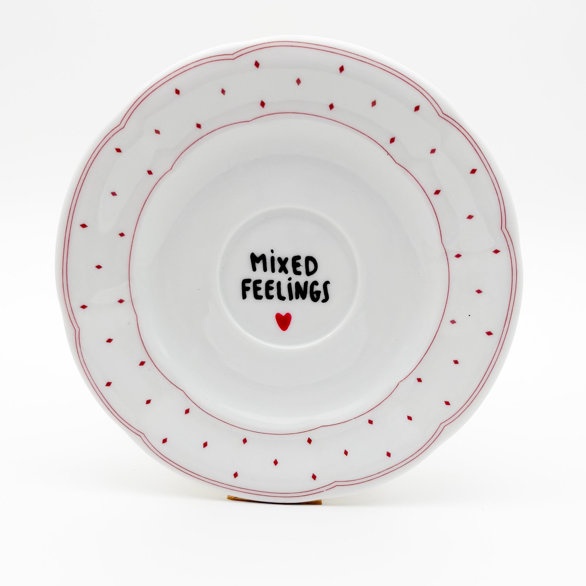 Wandteller small MIXED FEELINGS "red rain"