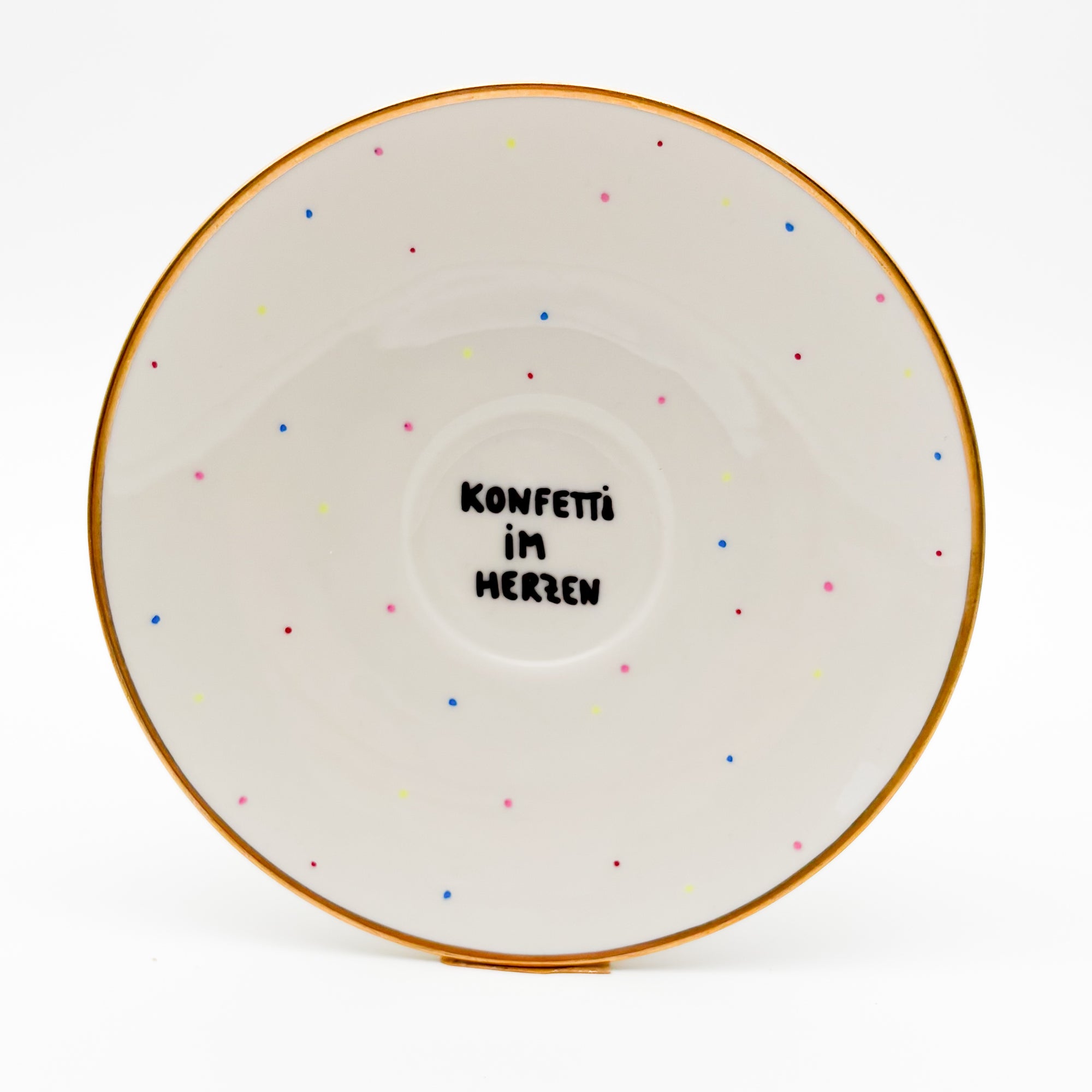 Wandteller small KONFETTI IM HERZEN "color"