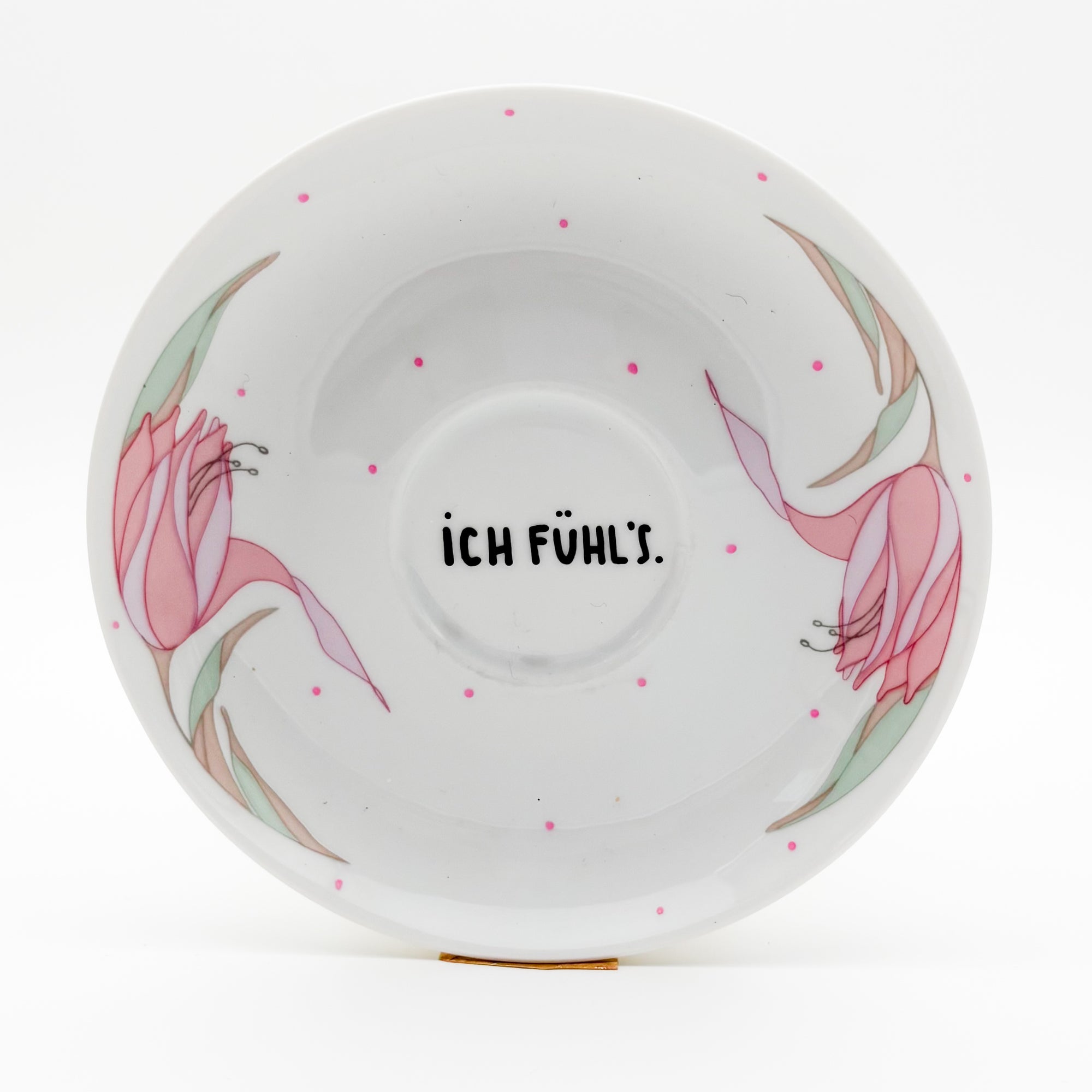 Wandteller small ICH FÜHL´S "rosè-retro"