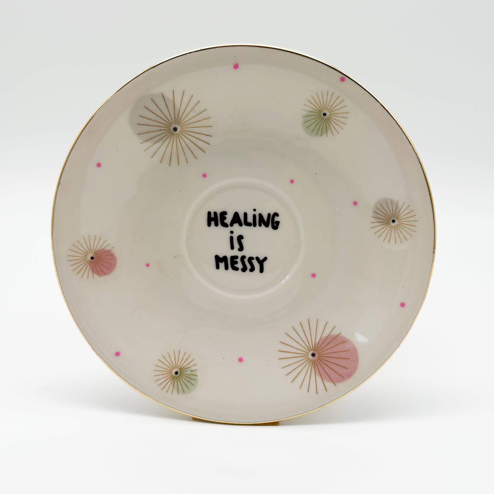 Wandteller small HEALING IS MESSY "firework"