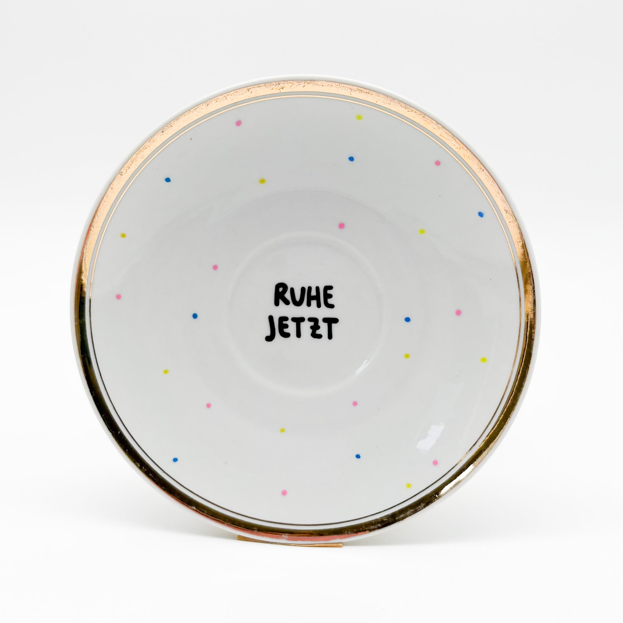 Wandteller small RUHE JETZT "classy"