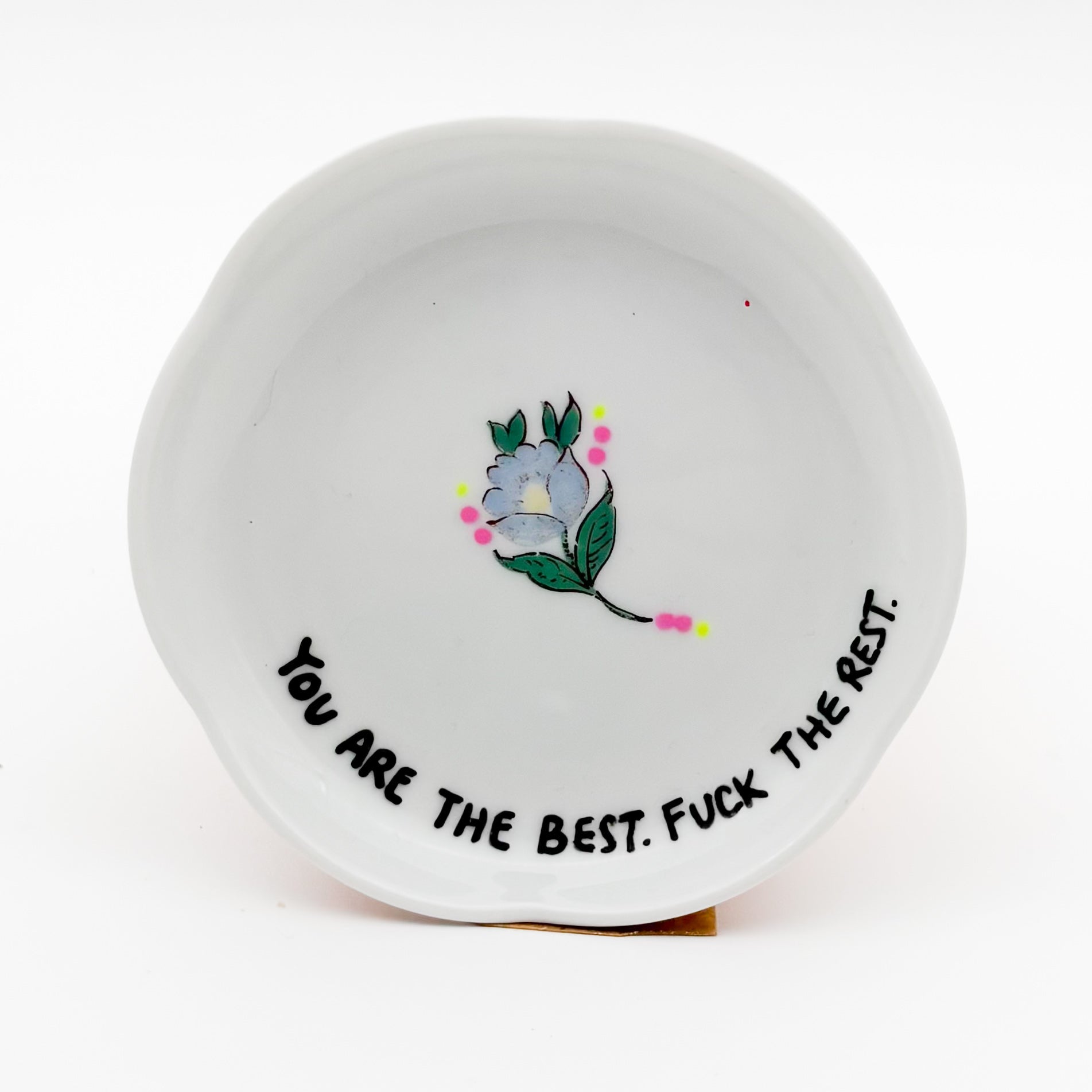 Wandteller mini YOU ARE THE BEST.FUCK THE REST. “neon"