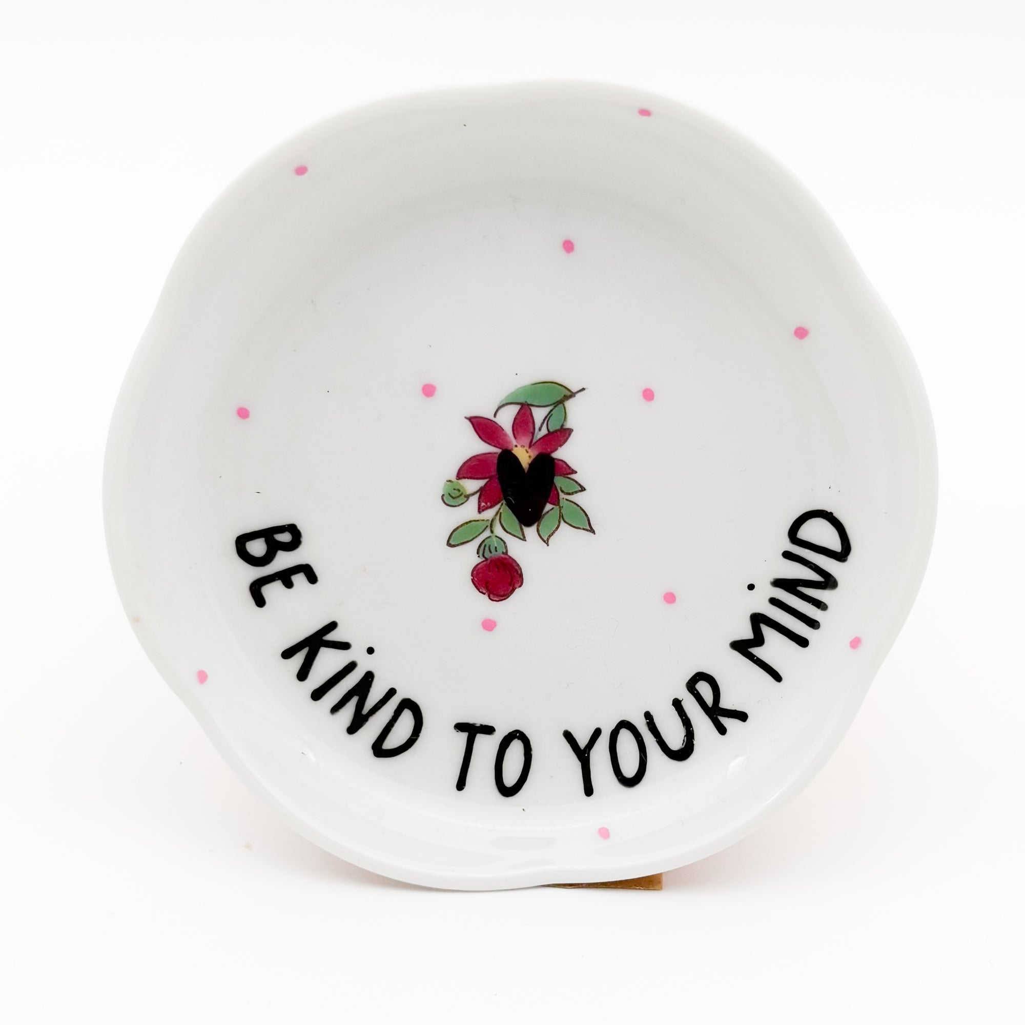 Wandteller mini BE KIND TO YOUR MIND "white"