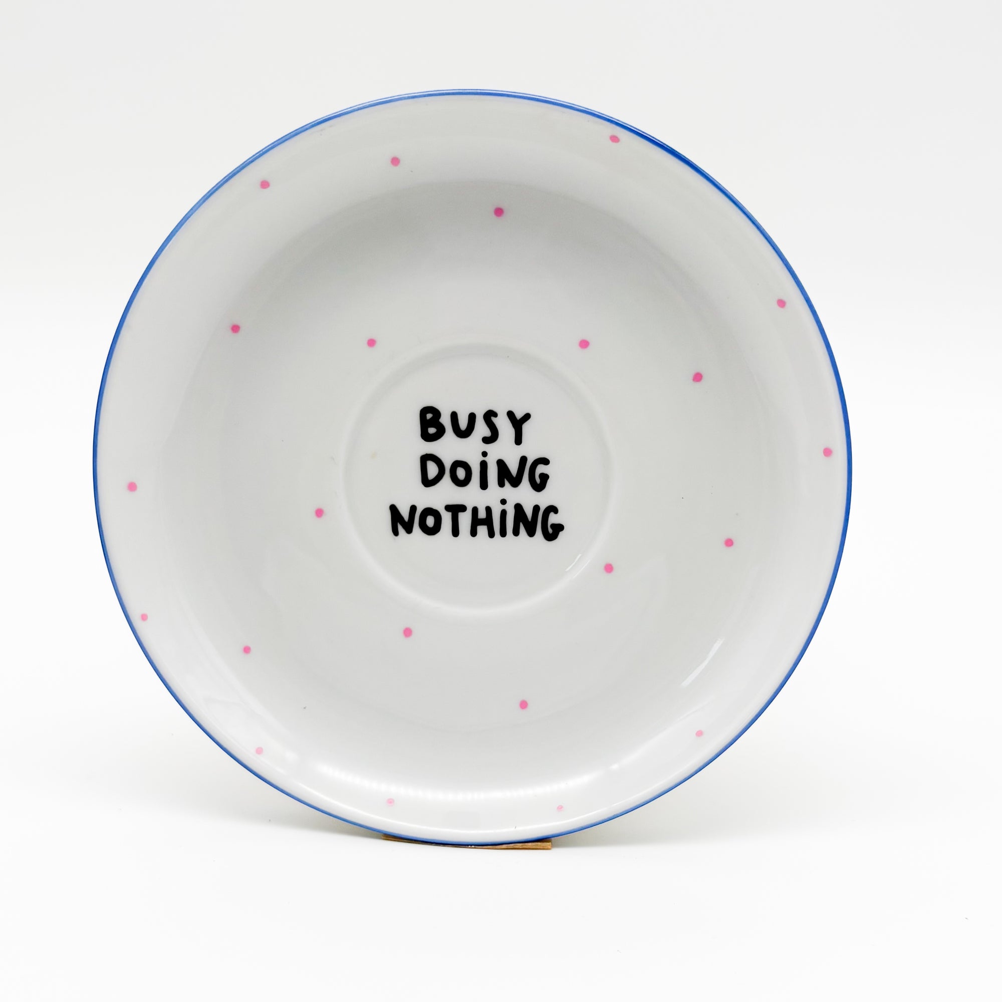 Wandteller small BUSY DOING NOTHING "simple"