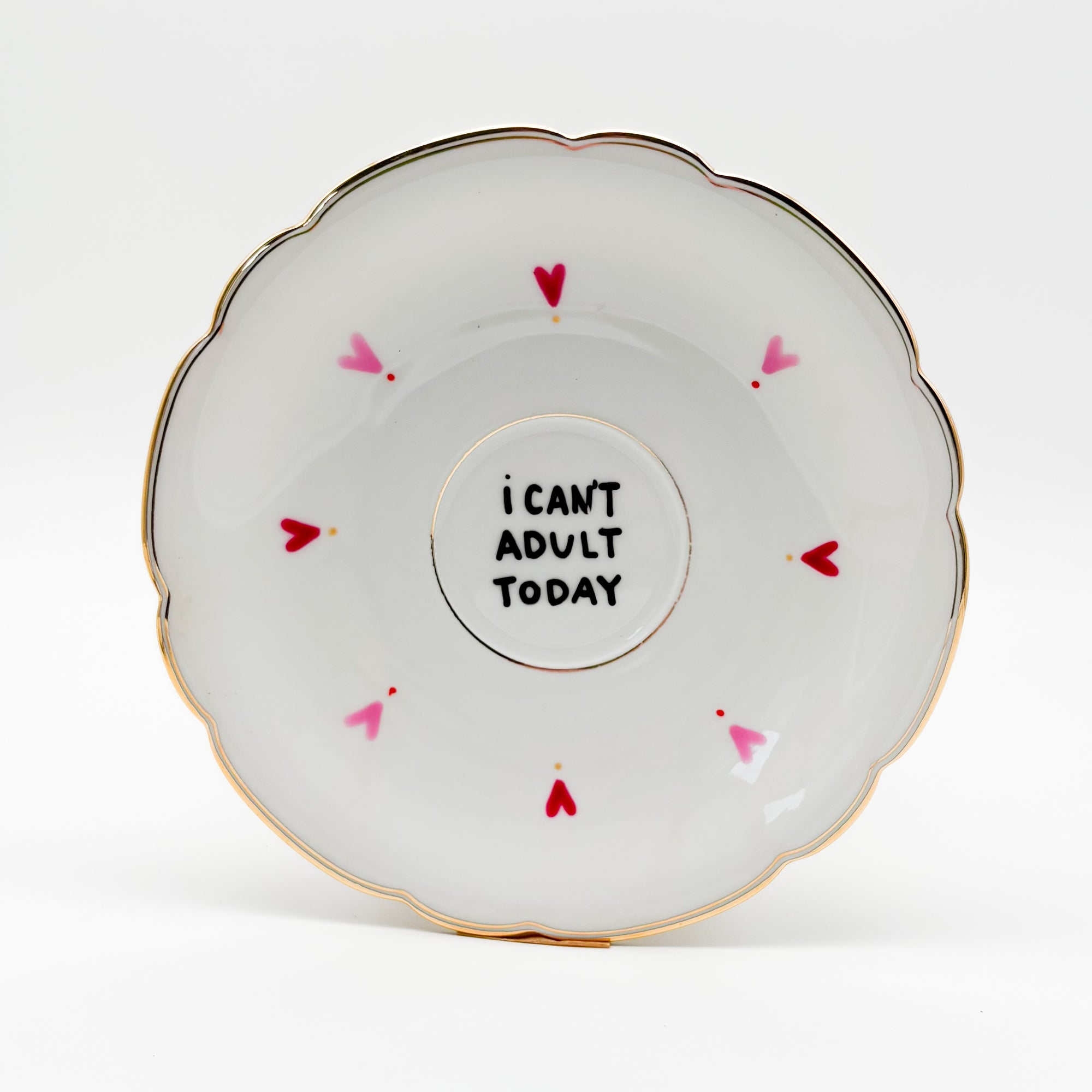 Wandteller small I CAN´T ADULT TODAY "classic"