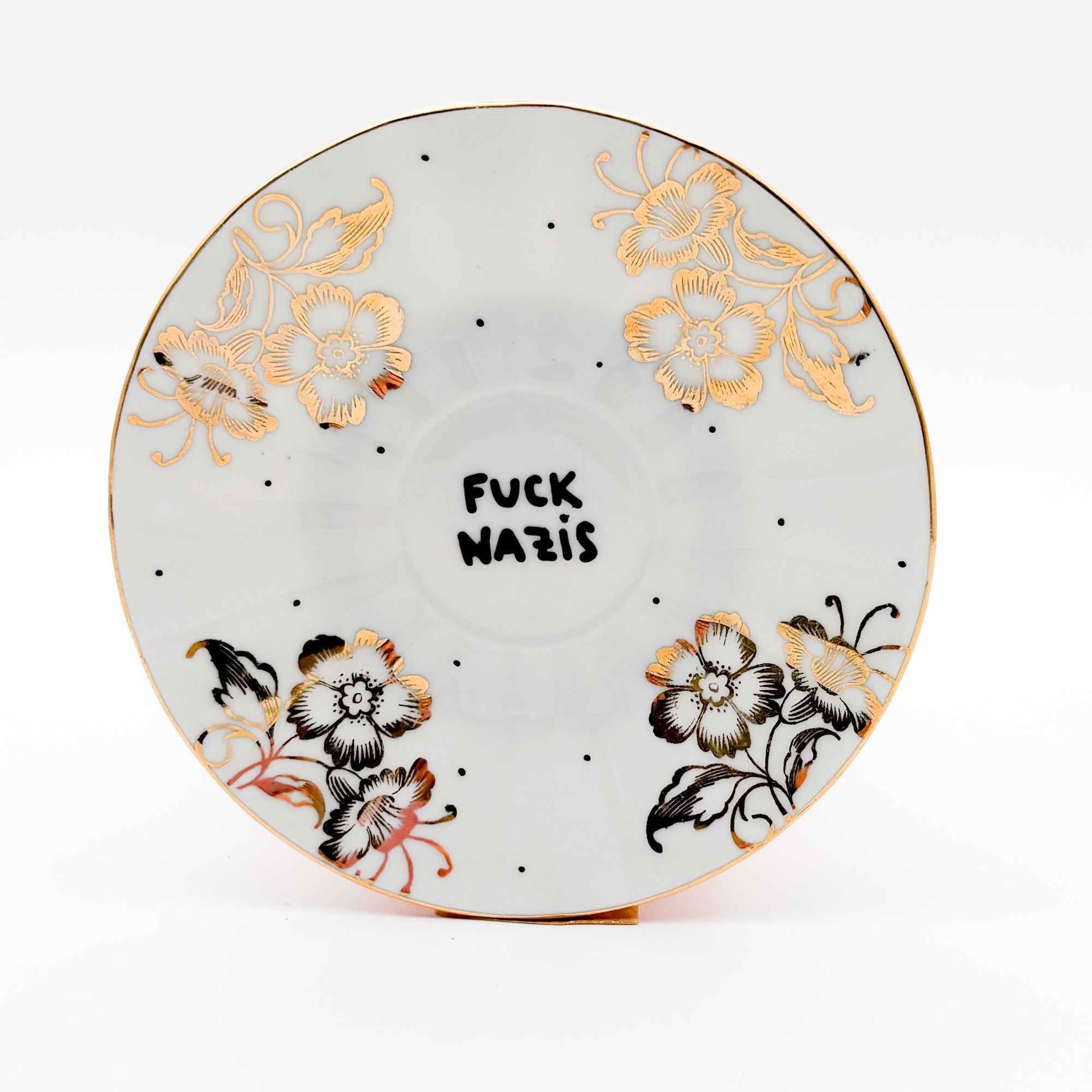 Wandteller mini FUCK NAZIS "stabil"