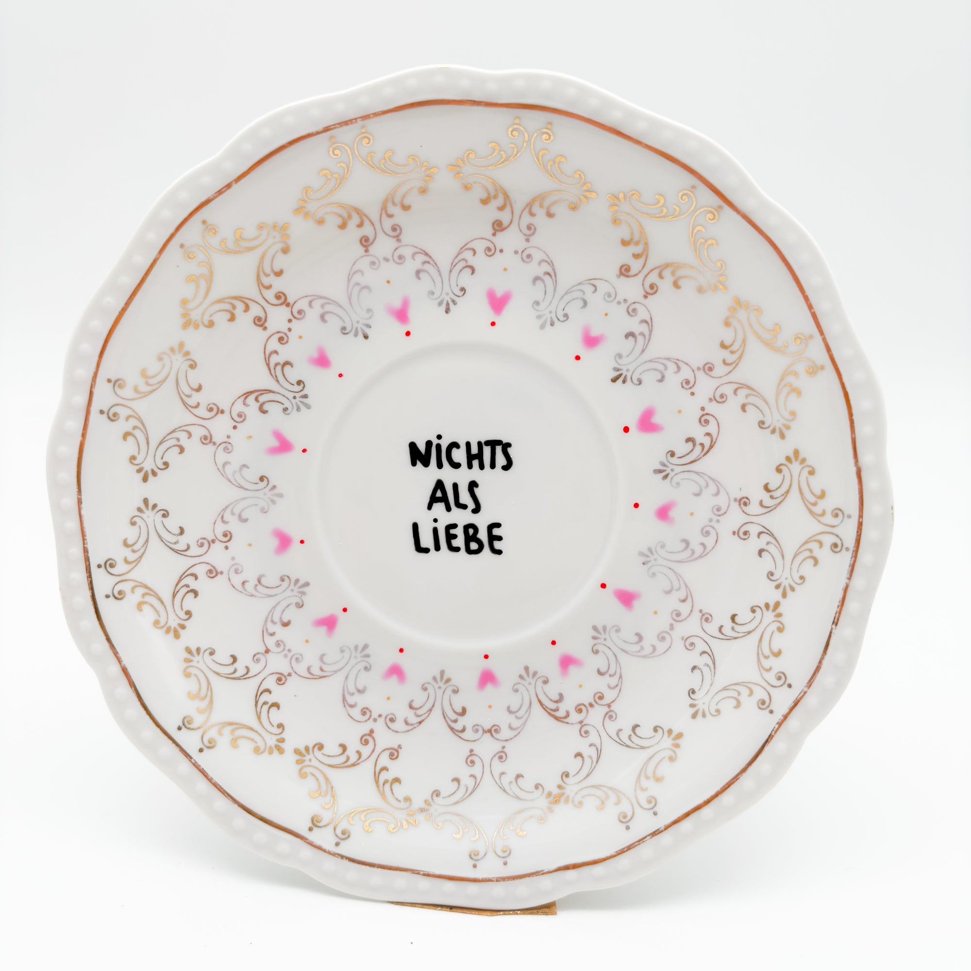 Wandteller small NICHTS ALS LIEBE "hearts"