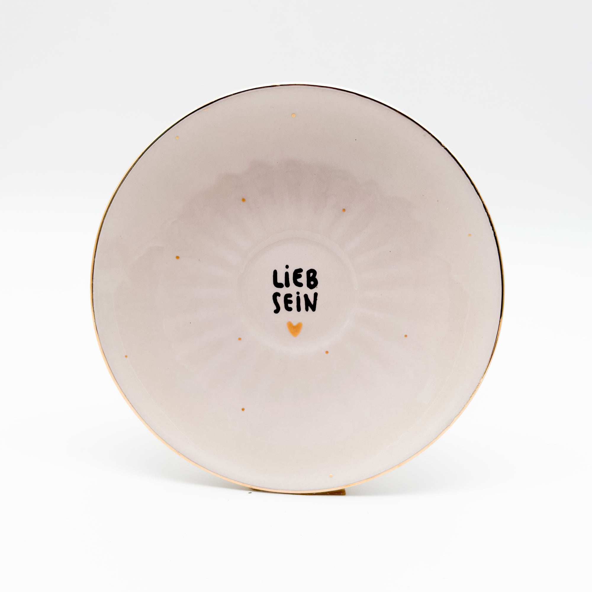Wandteller mini LIEB SEIN "nude"