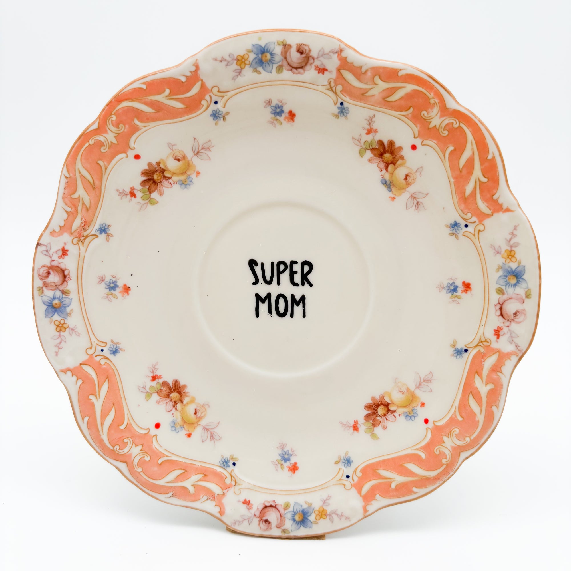 Wandteller small SUPER MOM "lovely"