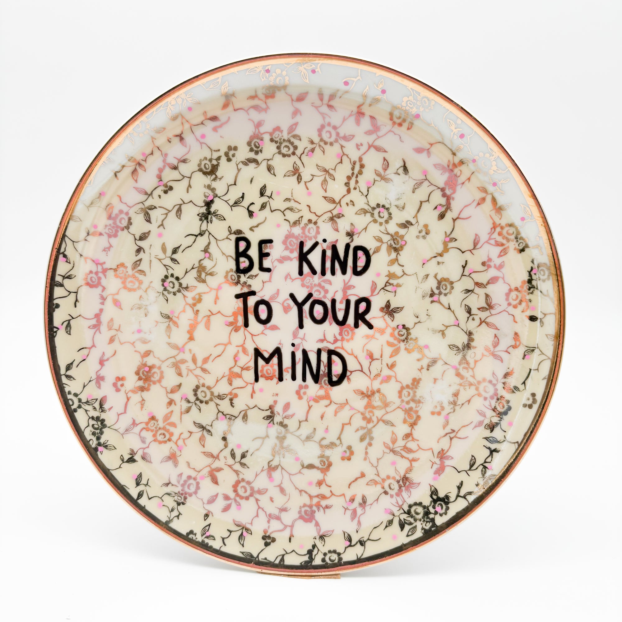 Wandteller midi BE KIND TO YOUR MIND "pearl"