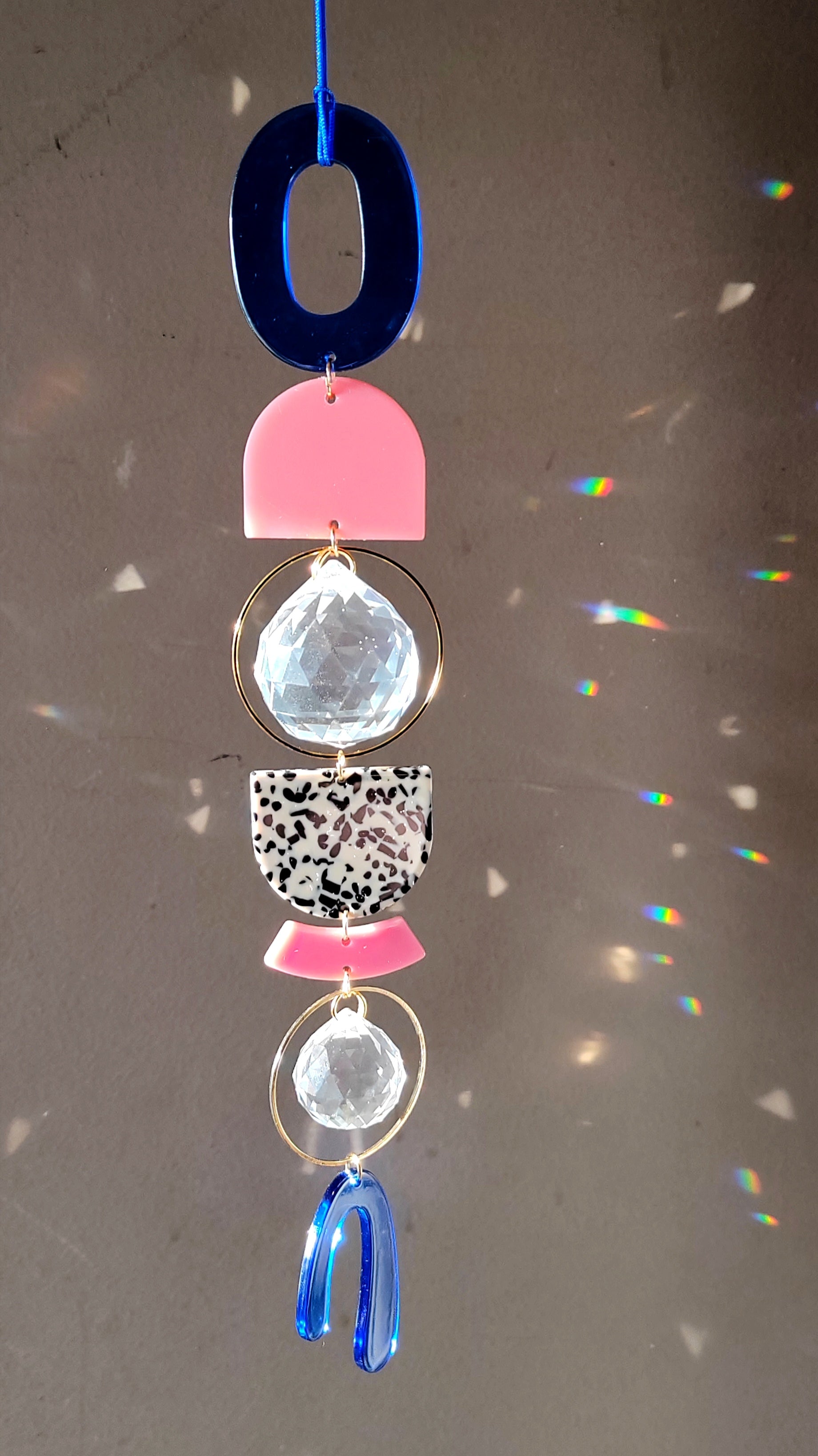 Suncatcher mit Kristal & bunten Details
