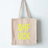 OHFUCK Biobaumwolltasche handveredelt mit Siebdruck