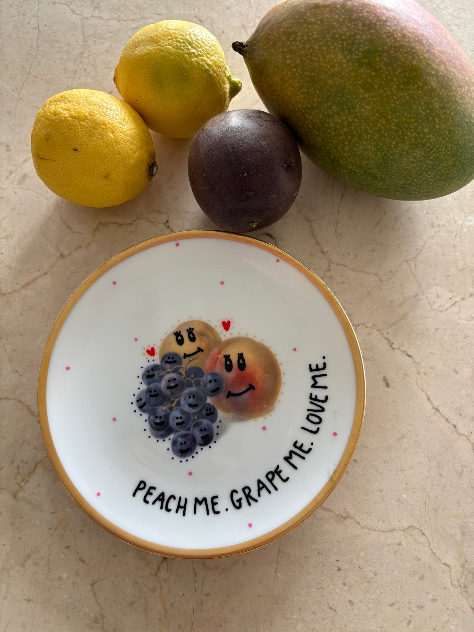 Wandteller small 🍑🍇