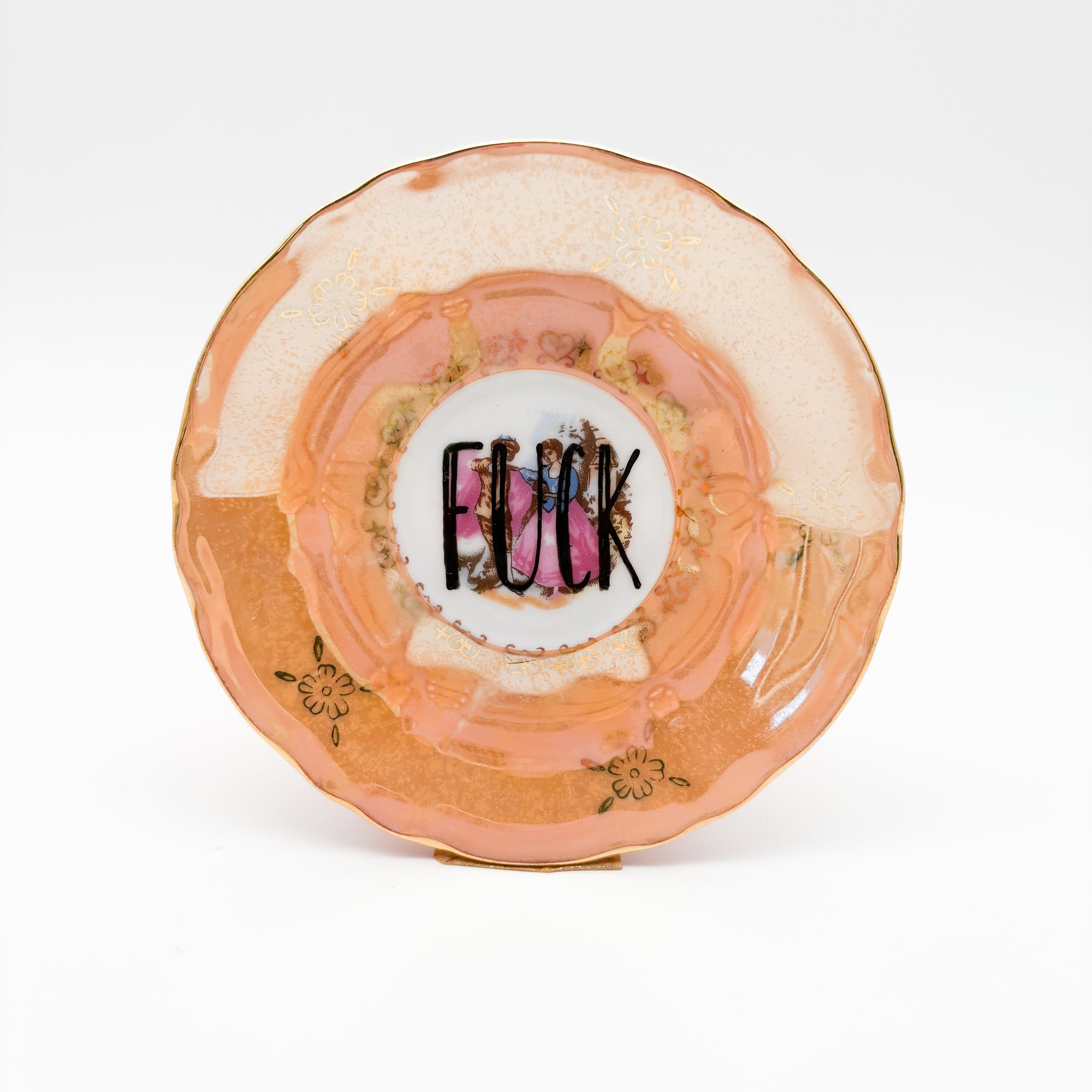 Wandteller mini FUCK "shine"