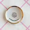 Vintage Wandteller „ALL BOOBS ARE BEAUTIFUL“ – Handbemalte Statement-Wanddeko aus Porzellan