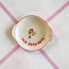 Vintage Wandteller „MIR DOCH EGAL“ – handbemalte Statement-Wanddeko aus Porzellan